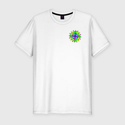 Мужская slim-футболка Eyeflower bright