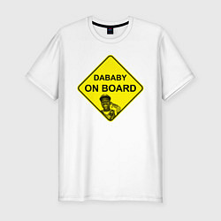 Футболка slim-fit DaBaby on Board, цвет: белый