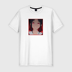 Мужская slim-футболка Госпожа Кагуя Kaguya-sama