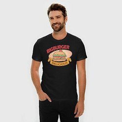 Футболка slim-fit Delicious Burger, цвет: черный — фото 2