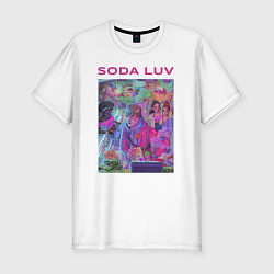 Футболка slim-fit SODA LUV, цвет: белый