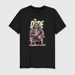 Мужская slim-футболка The Dude jeffrey lebowski