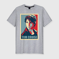 Мужская slim-футболка Том Круз