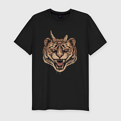 Мужская slim-футболка Evil Tiger