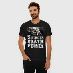 Футболка slim-fit Five Finger Death Punch, цвет: черный — фото 2