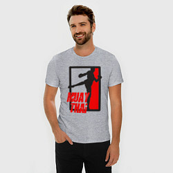 Футболка slim-fit MUAY THAI двусторонняя, цвет: меланж — фото 2