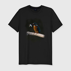Мужская slim-футболка Удачливый рыболов