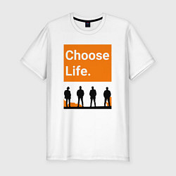 Мужская slim-футболка Choose Life