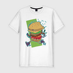 Мужская slim-футболка Fast Food