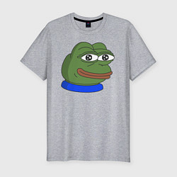 Футболка slim-fit Лягушонок Пепе, цвет: меланж