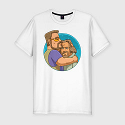 Мужская slim-футболка Уолтер и Джеффри