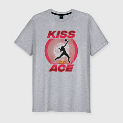 Мужская slim-футболка Kiss Ace