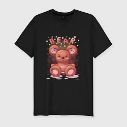 Мужская slim-футболка Медвежонок Bear