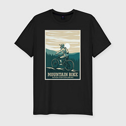 Мужская slim-футболка Покоритель гор