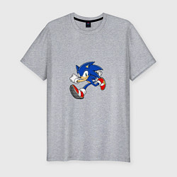 Футболка slim-fit SONIC 2, цвет: меланж