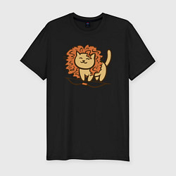 Мужская slim-футболка Cat Lion