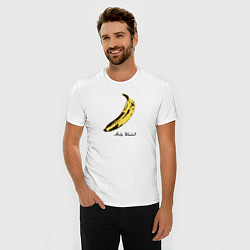 Футболка slim-fit Банан, Энди Уорхол, цвет: белый — фото 2