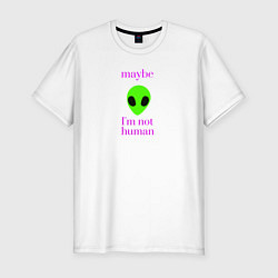 Мужская slim-футболка Инопланетянин