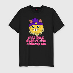 Мужская slim-футболка Cats Rule
