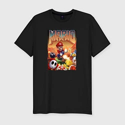 Футболка slim-fit MARIO DOOM, цвет: черный