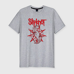 Футболка slim-fit Slipknot Slip Goats Art, цвет: меланж