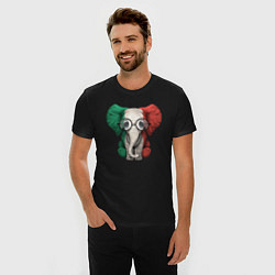 Футболка slim-fit Italy Elephant, цвет: черный — фото 2