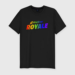 Футболка slim-fit Rainbow Royale, цвет: черный