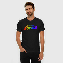 Футболка slim-fit Rainbow Royale, цвет: черный — фото 2