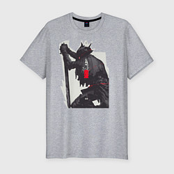 Футболка slim-fit Bloodborne, цвет: меланж