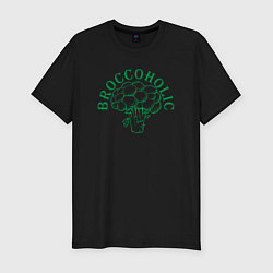 Мужская slim-футболка Broccoholic