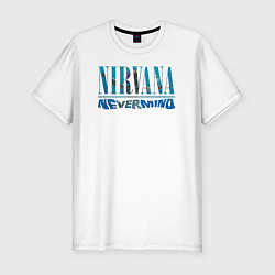 Футболка slim-fit Nirvana Нирвана Рок Rock, цвет: белый