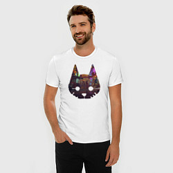 Футболка slim-fit Stray: City Cat, цвет: белый — фото 2