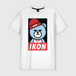Футболка slim-fit IKON YG Bear Dope, цвет: белый