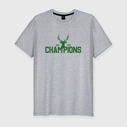 Мужская slim-футболка Bucks Champions
