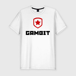 Футболка slim-fit Gambit, цвет: белый