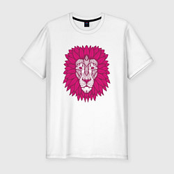Футболка slim-fit Pink Lion, цвет: белый