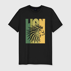 Мужская slim-футболка Jamaica Lion