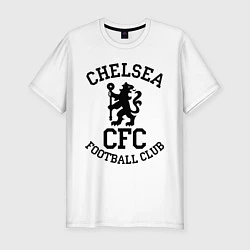 Футболка slim-fit Chelsea CFC, цвет: белый