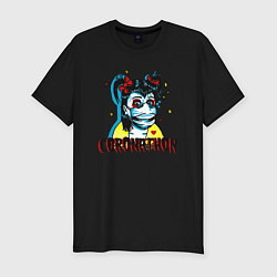 Мужская slim-футболка Coronathon