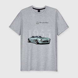 Мужская slim-футболка Mercedes Benz Gullwing Speedster Skylik