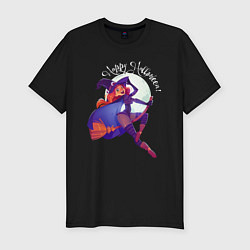 Мужская slim-футболка Flight of the Witch