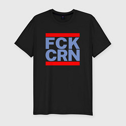 Футболка slim-fit FCK CRN, цвет: черный