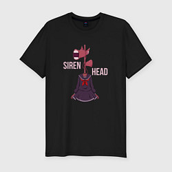 Мужская slim-футболка Girl Siren Head