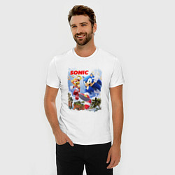 Футболка slim-fit SONIC СОНИК Z, цвет: белый — фото 2