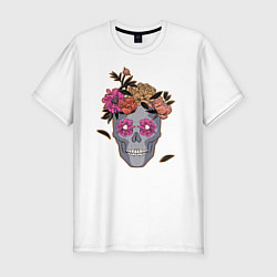 Мужская slim-футболка День мертвых Мексика