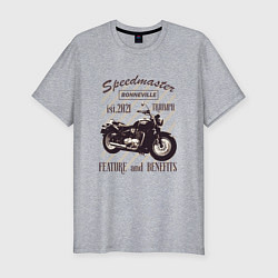Мужская slim-футболка Triumph speedmaster bonneville