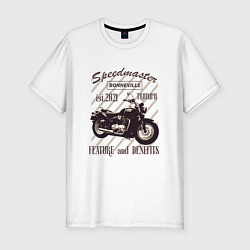 Футболка slim-fit Triumph speedmaster bonneville, цвет: белый