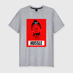 Мужская slim-футболка Red Hussle