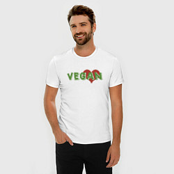 Футболка slim-fit Vegan Love, цвет: белый — фото 2