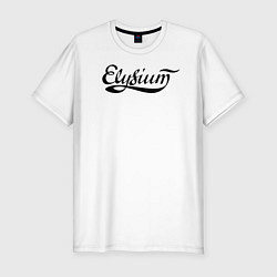 Футболка slim-fit Elysium логотип, цвет: белый